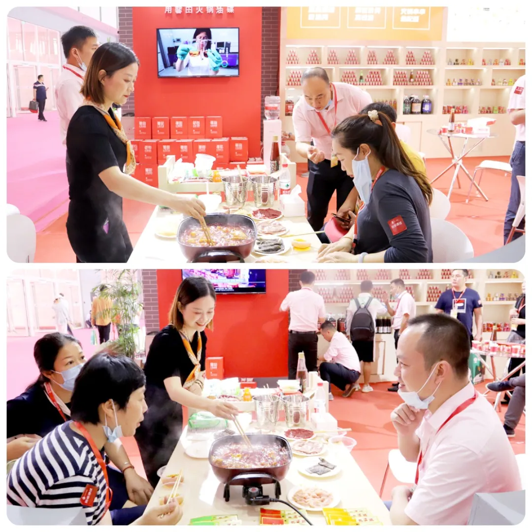 2020（南京）火鍋食材展：馨田芳香四溢的火鍋油碟引千人圍觀(圖5)